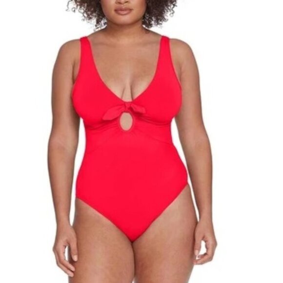 NWOT Robin Piccone AVA KNOT PLUNGE Swimsuit - Picture 2 of 8